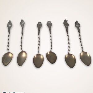 Vintage Sterling Silver Mini Spoons- Set of Six